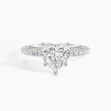 950 Platinum, Heart, down view