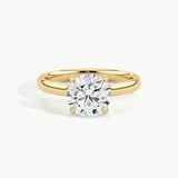 Yellow Gold, Round, down view