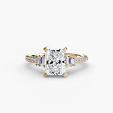 Yellow Gold, Radiant, down view