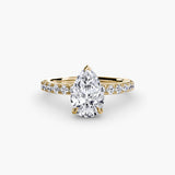 Yellow Gold, Pear, down view