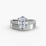 950 Platinum, Oval, down view