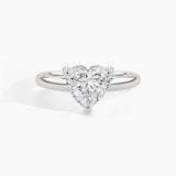 950 Platinum, Heart, down view