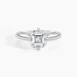 950 Platinum, Asscher, down view