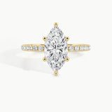 Yellow Gold, Marquise, down view