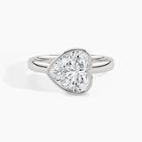 950 Platinum, Heart, down view