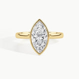Yellow Gold, Marquise, down view