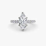 White Gold, Marquise, down view