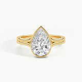 Yellow Gold, Pear, down view