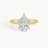 Yellow Gold, Pear, down view