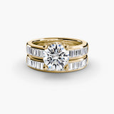 Yellow Gold, Round, down view