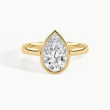 Yellow Gold, Pear, down view