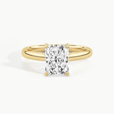Yellow Gold, Radiant, down view