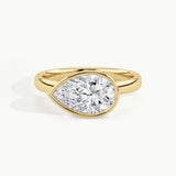 Yellow Gold, Pear, down view