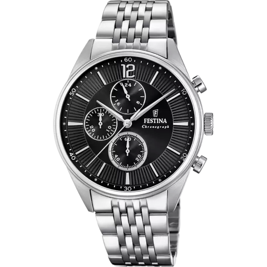 FESTINA BLACK STEEL WATCH