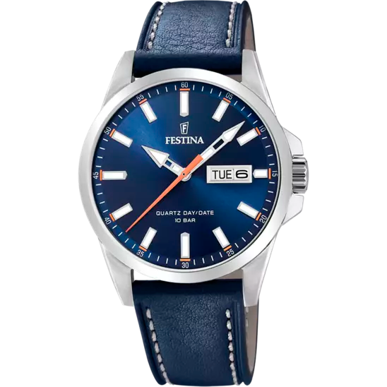 FESTINA BLUE LEATHER WATCH