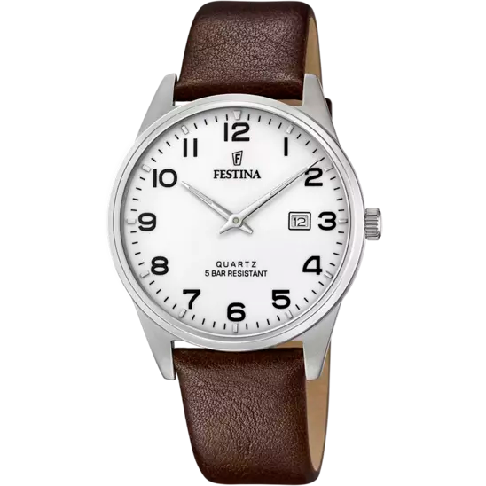 FESTINA WHITE LEATHER WATCH