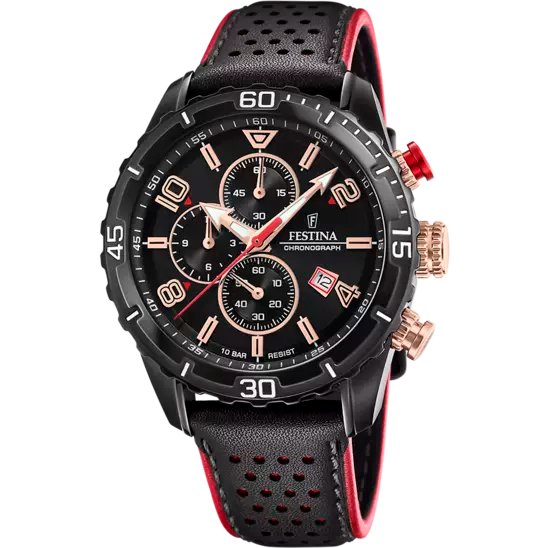 FESTINA BLACK LEATHER WATCH