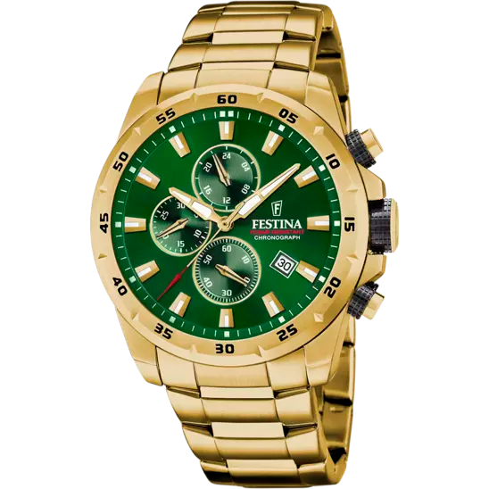 FESTINA GREEN GOLD WATCH