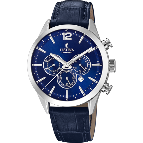 FESTINA BLUE LEATHER WATCH