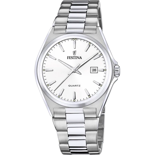 FESTINA WHITE STEEL WATCH