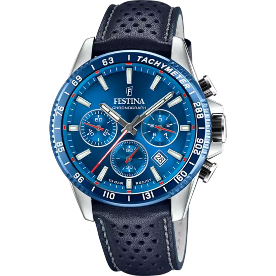 FESTINA BLUE LEATHER WATCH