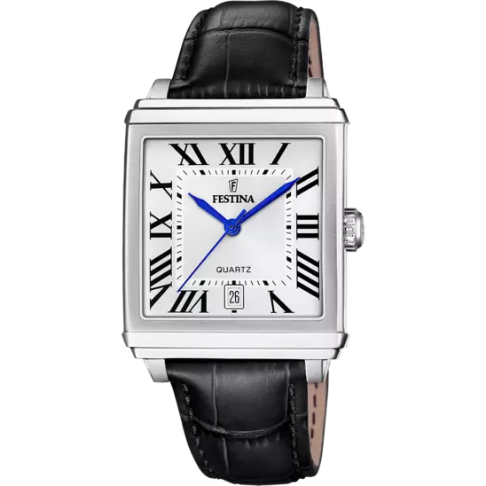 FESTINA SILVER LEATHER WATCH