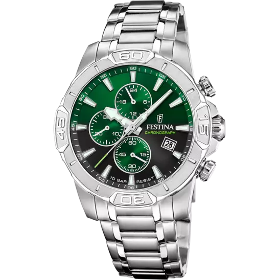 FESTINA GREEN STEEL WATCH