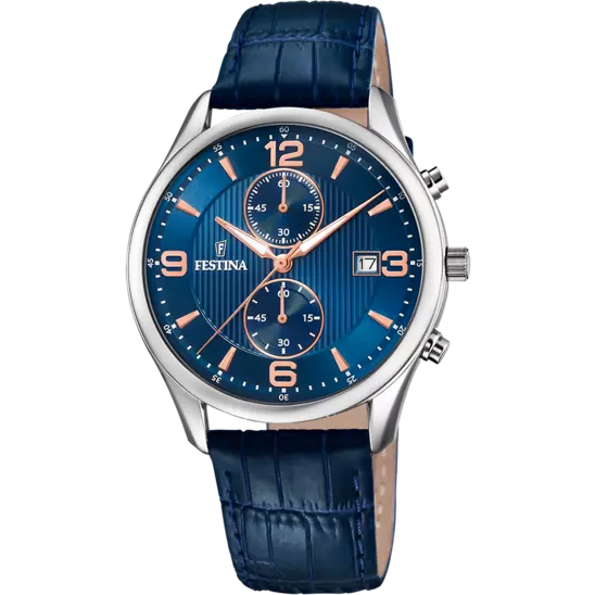 FESTINA BLUE LEATHER WATCH