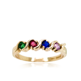 Family Birthstone Light S Ring 9ct Gold