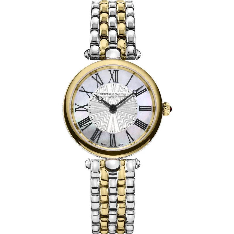 FREDERIQUE CONSTANT CLASSICS ART DECO TWO-TONE MoP WATCH