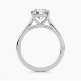 Solitaire With Plain Cathedral Shank, front view