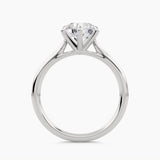 Solitaire With Plain Shank, front view
