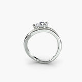 Solitaire With Double-Line Bypass Shank, front view
