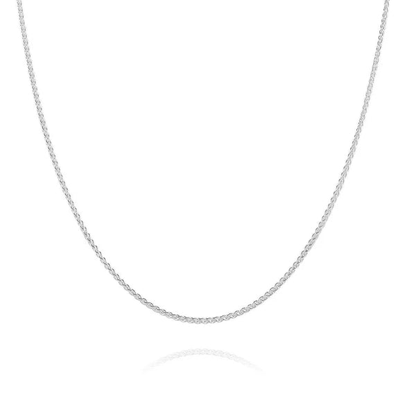 9CT WHITE GOLD SPIGA CHAIN Necklace