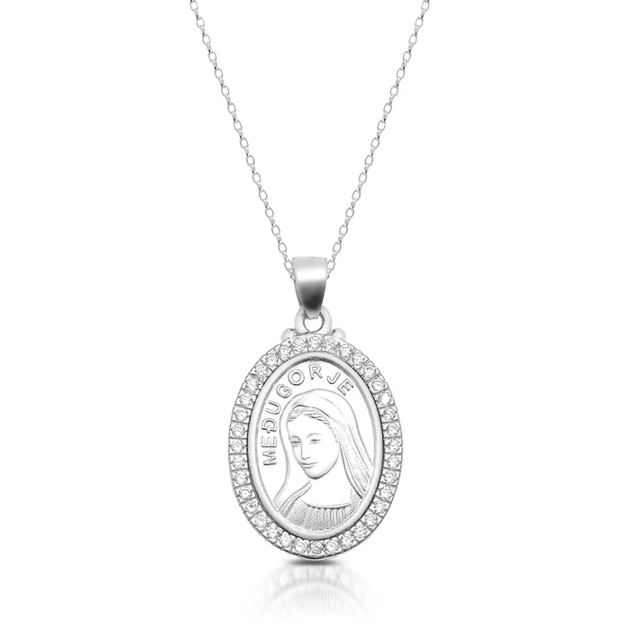 Silver Medugorje CZ Medal