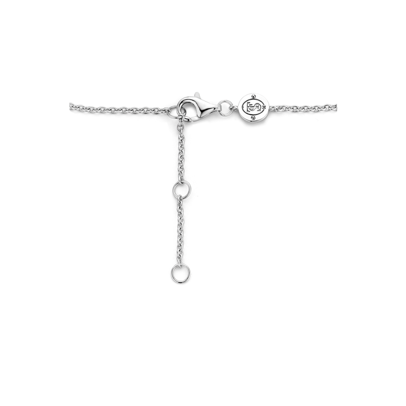 Ti-Sento-Milano-Sterlin-Silver-Fine-Bracelet-With-Pave-Set-CZ-Link-Center-Piece-Adjustable-Length