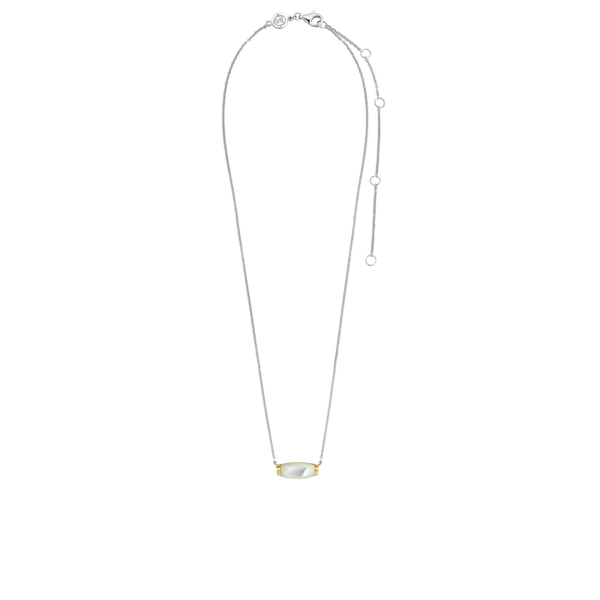Ti-Sento-Milano-Sterling-Silver-Necklace-With-A-Gold-Plated-Mother-Of-Pearl-Pendant