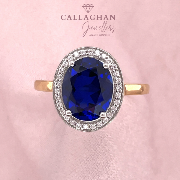 9ct Yellow Gold and Sapphire Dress Ring