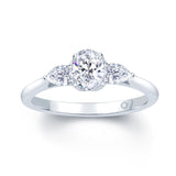 Platinum - 3 - stone - oval - and - pear - diamond - engagement - ring 