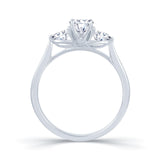 Platinum - 3 - stone - oval - and - pear - diamond - engagement - ring  - wed - fit